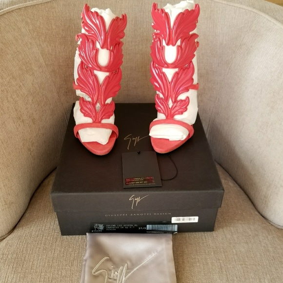 NIB Giuseppe Zanotti Azalea Suede Coline Sandals - Picture 7 of 8